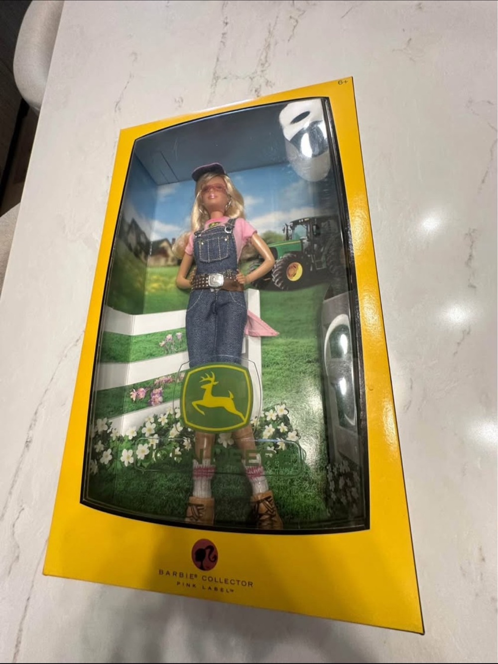 2007 John Deere Barbie Collector Pink Label Doll NRFB L4686